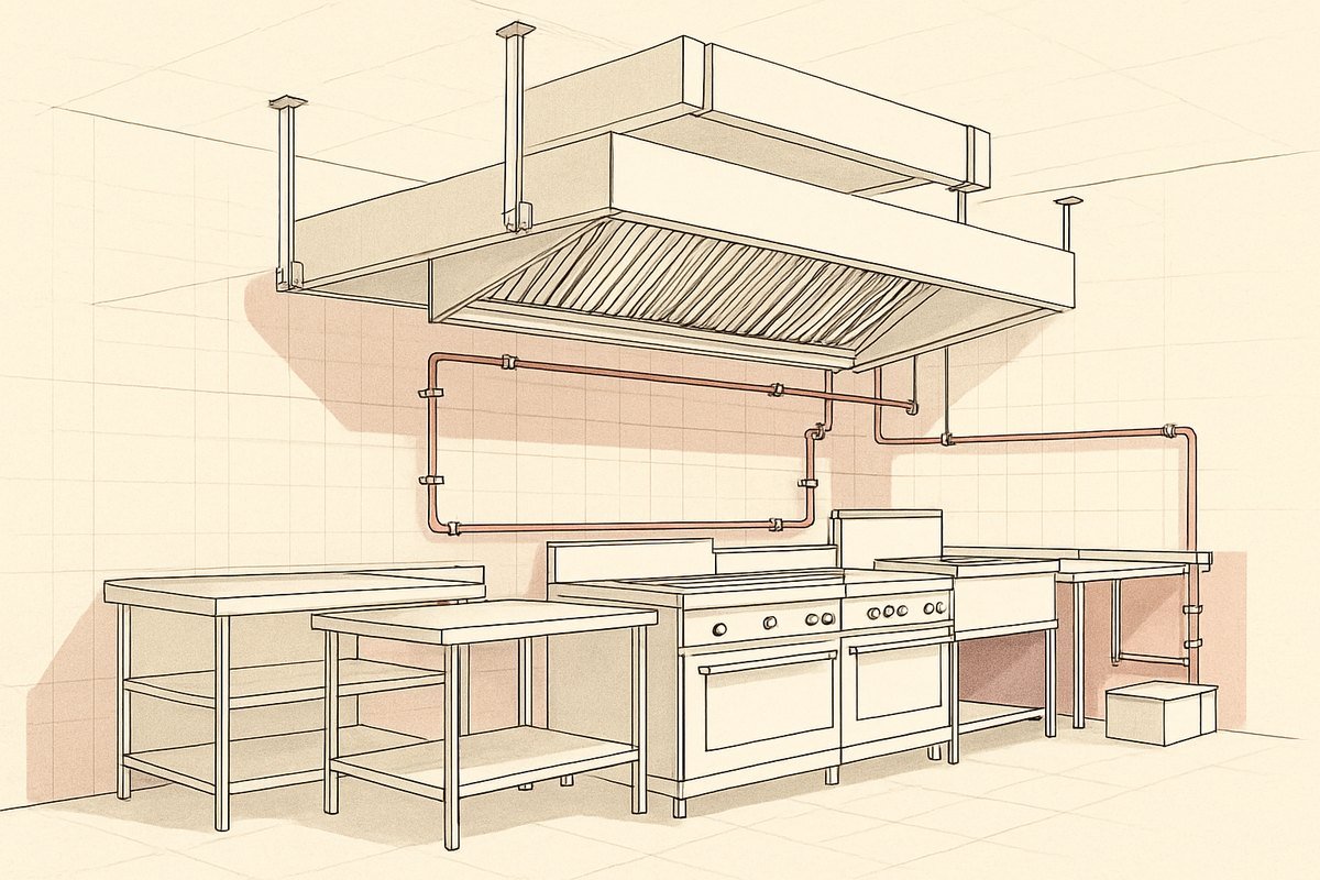 Restaurant kitchen fit-out in Dubai: extraction, gas, food safety