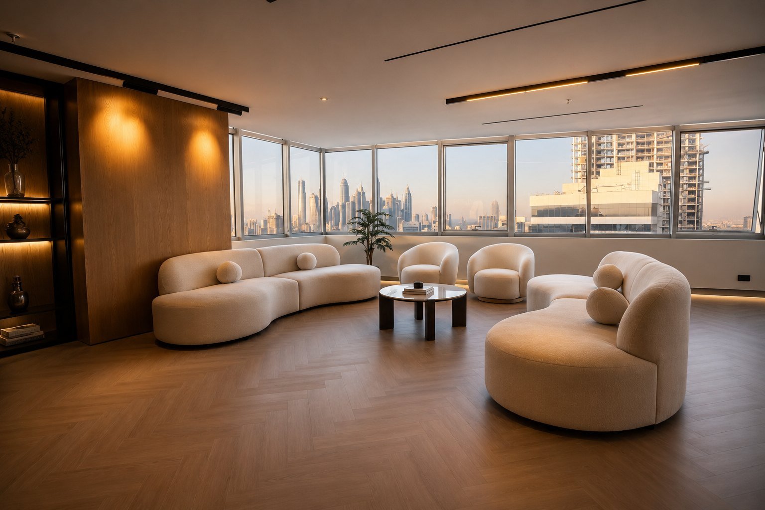 AD Tyres commercial fit-out in Platinum Tower, JLT — photo 1
