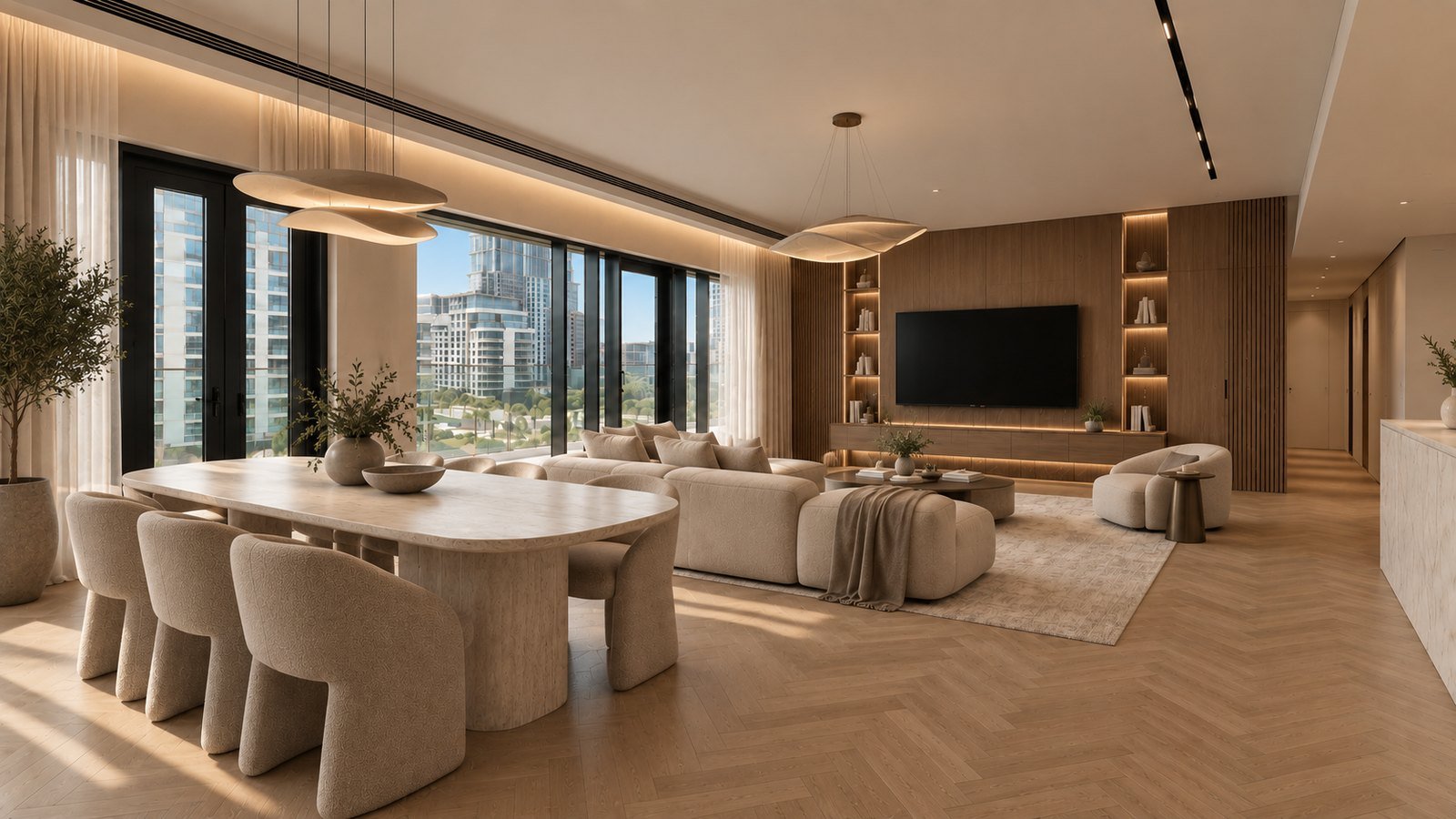 Finished 3-bedroom apartment at City Walk, Dubai, after handover