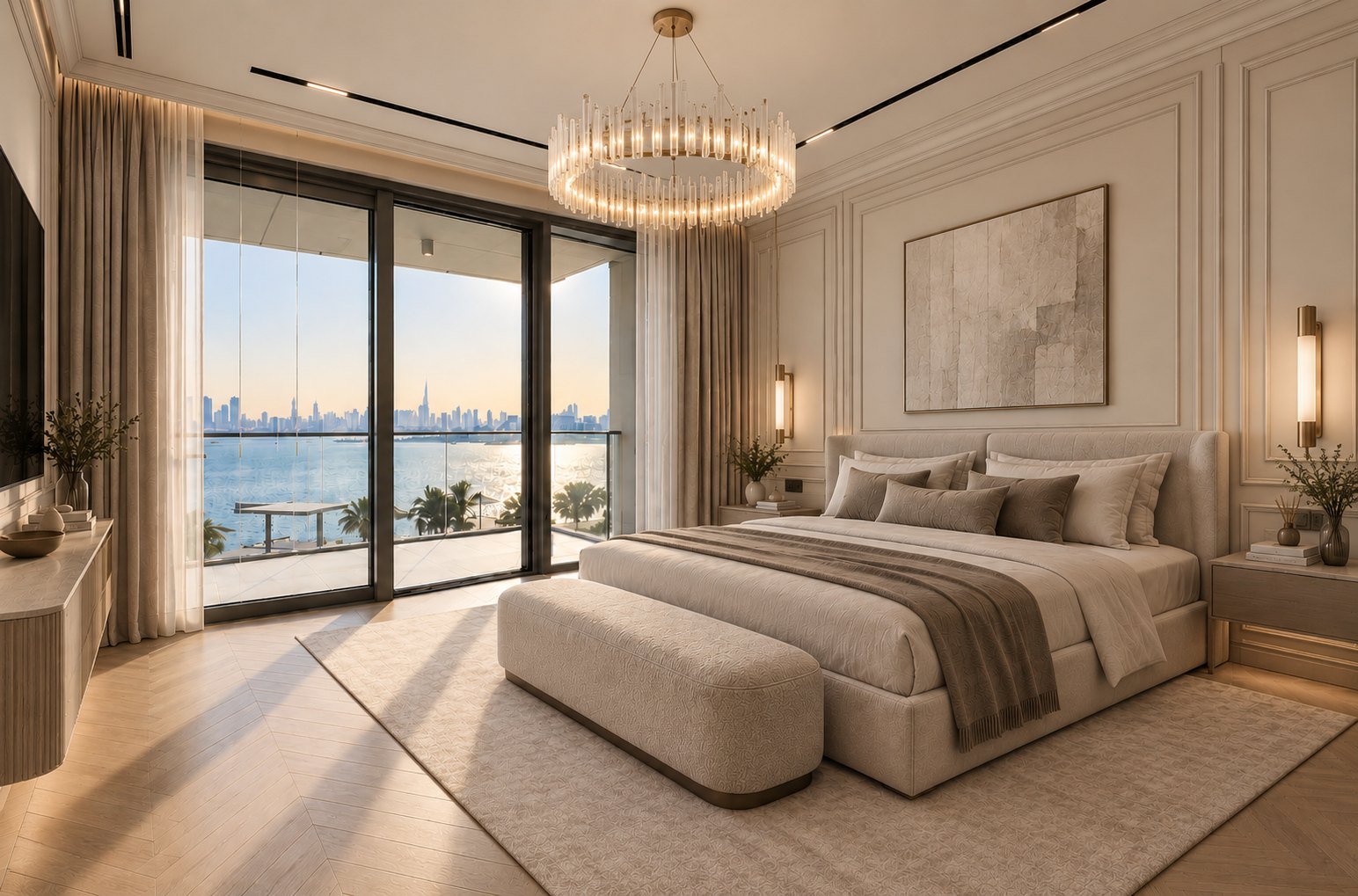 Finished 2-bedroom apartment at Dubai Creek Harbour, Dubai, after handover — photo 1
