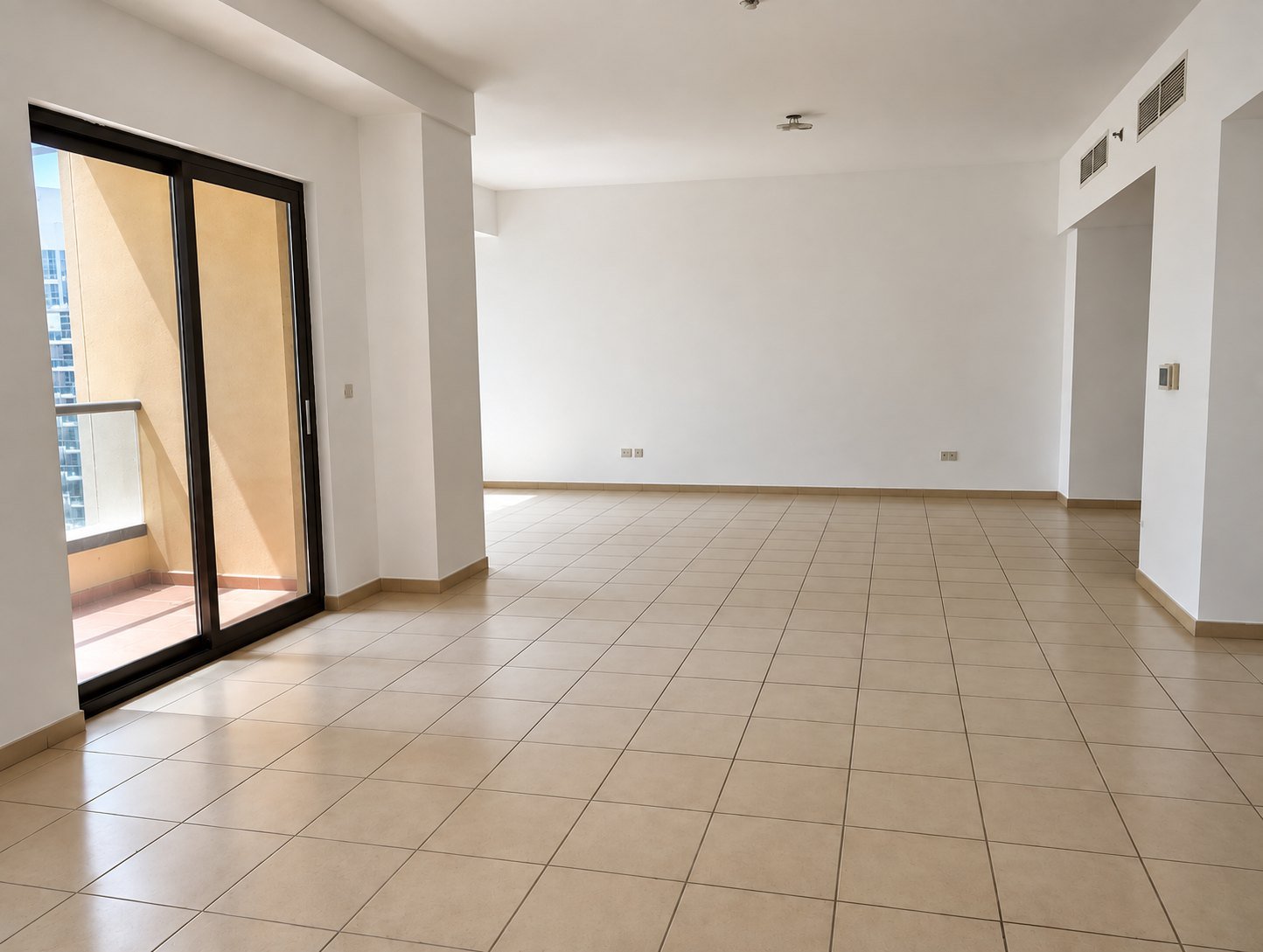 3-Bedroom Apartment, JBR before works, at shell