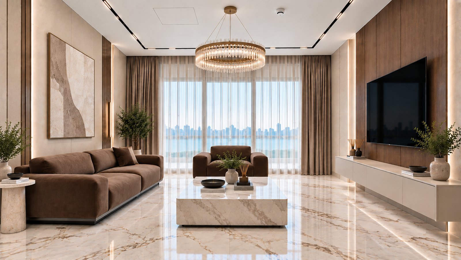 Three-bedroom apartment fit-out at Sunrise Bay, Emaar Beachfront, Dubai