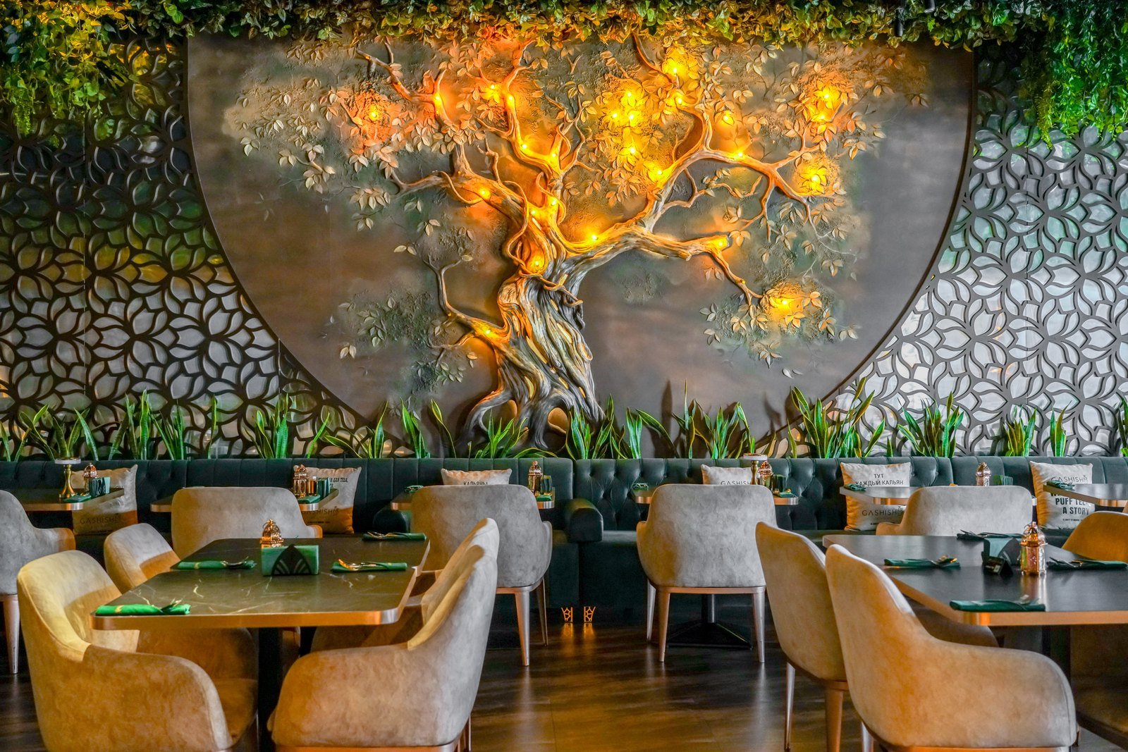 Gashisha restaurant fit-out on Sheikh Zayed Road, Dubai — photo 7