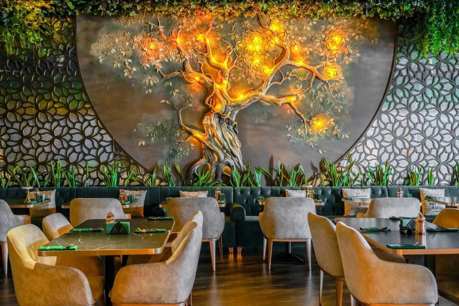 Gashisha restaurant fit-out on Sheikh Zayed Road, Dubai — photo 5