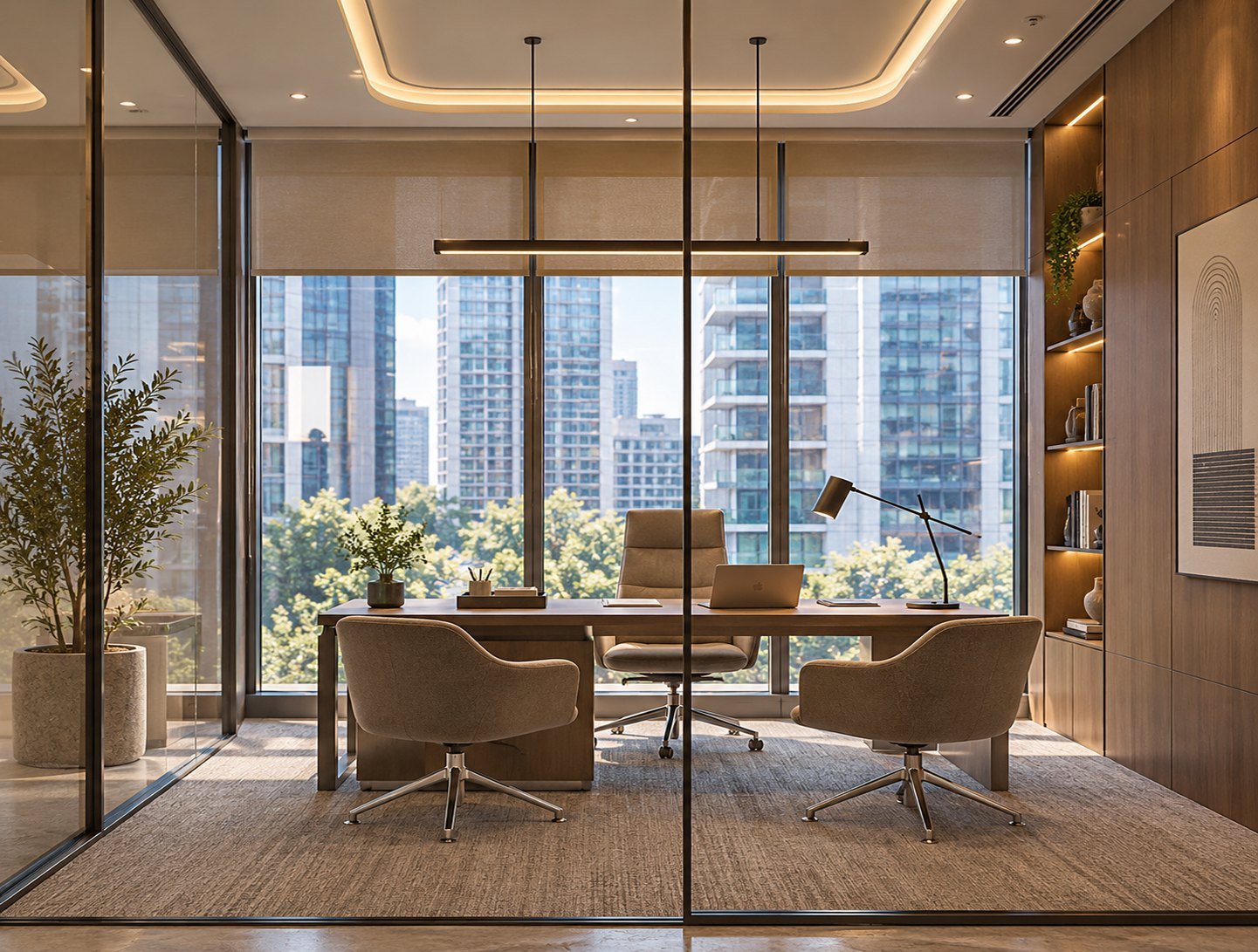 11 Rent A Car office fit-out in Bayswater Tower, Business Bay, Dubai — photo 2