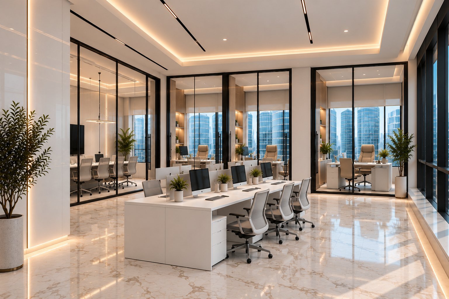 Office fit-out in Jumeirah Lake Towers, Dubai