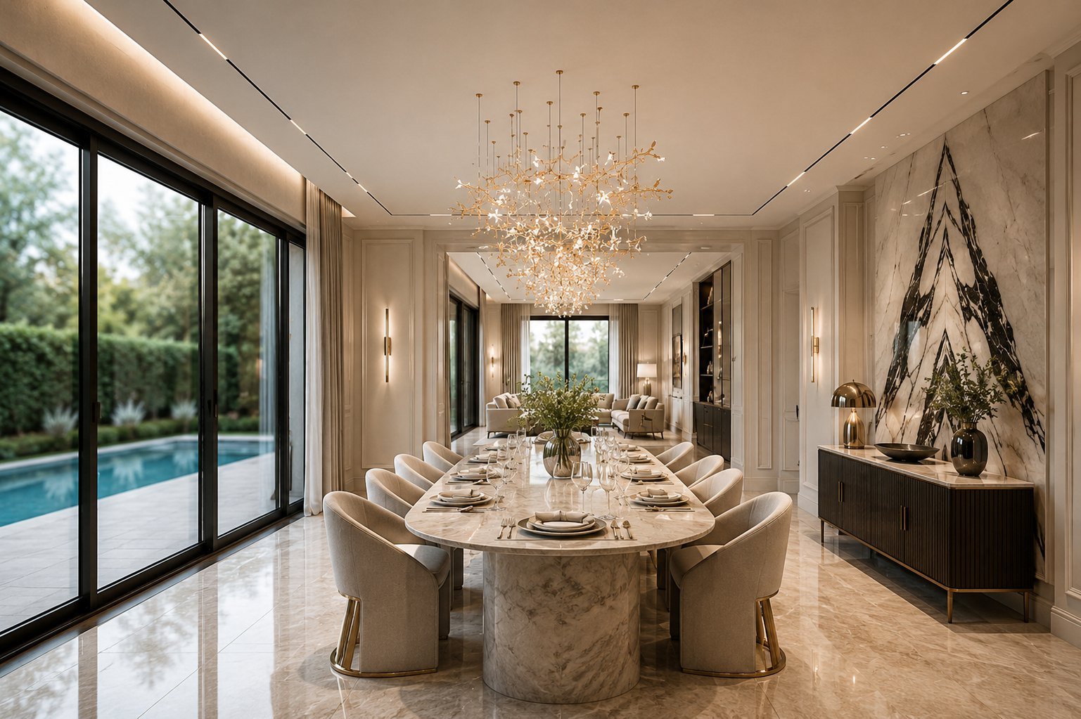 Interior designed and delivered by REDESIGN in Jumeirah Islands, Dubai