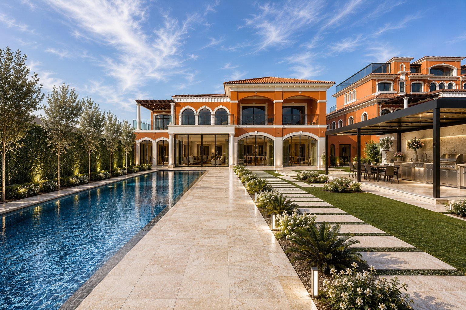 Finished 7-bedroom villa on Palm Jumeirah, Dubai, after handover